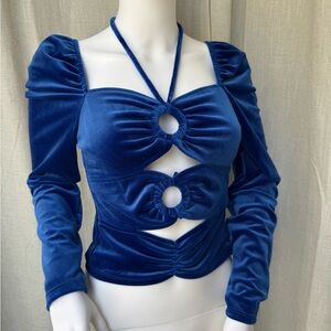 Ronny Kobo “petra” top electric blue 1 ea Small and 1 ea Large